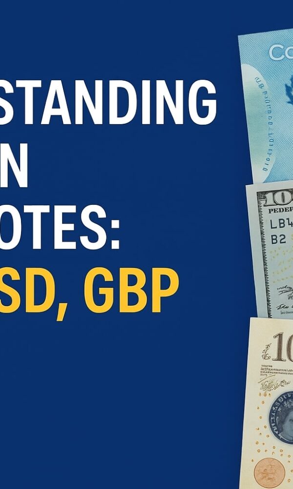 Understanding Modern Banknotes: CAD, USD, GBP & AUD – Security Features & Collectible Value