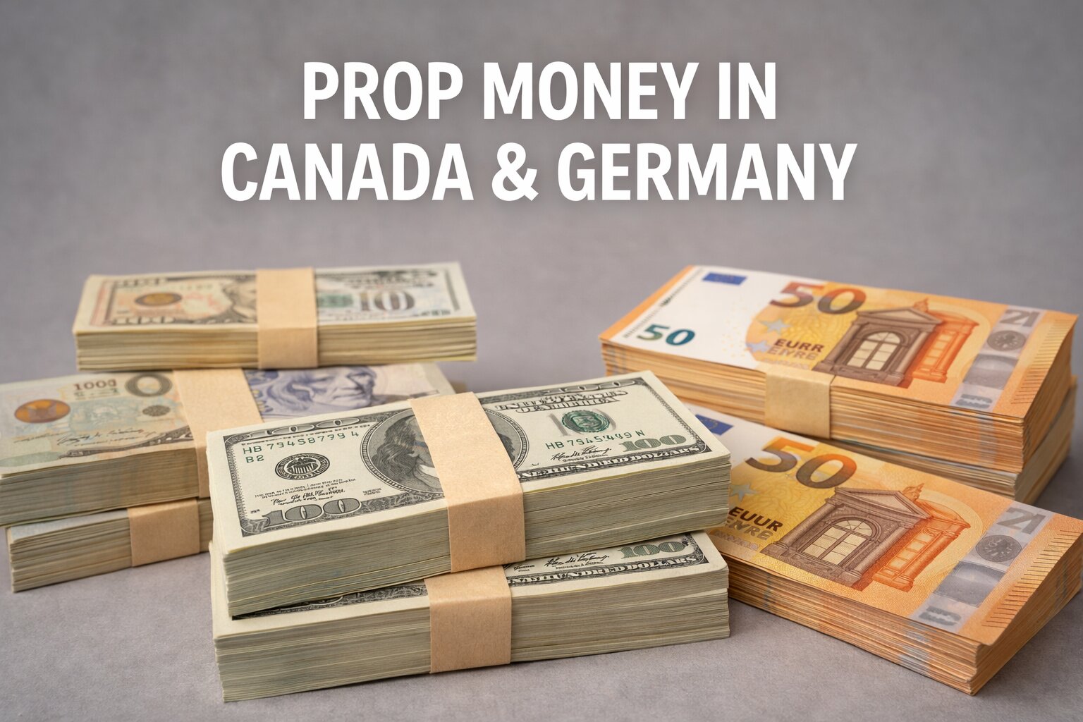 Prop Money in Canada & Germany